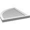Ekena Millwork Quarter Round Top Left Surface Mount PVC Gable Vent w/ 2"W x 2"P Brickmould Sill Frame, 24"W x 30"H GVPQL24X3003SN - alternate 5